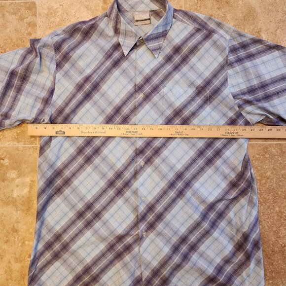 Vintage Y2K Southpole Shirt Blue Plaid Button Up Hip Hop Casual Baggy Mens 2XL - Picture 9 of 10